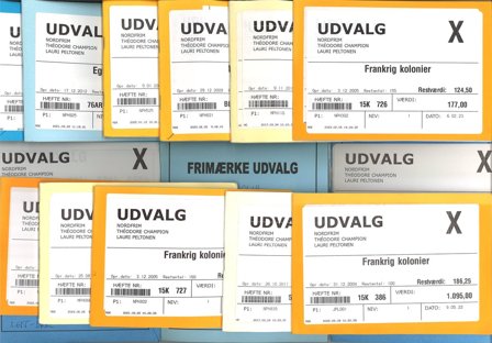 Oversø - Dubletpakke med ufyldte udvalgshæfter - Postfrisk og/eller stemplet