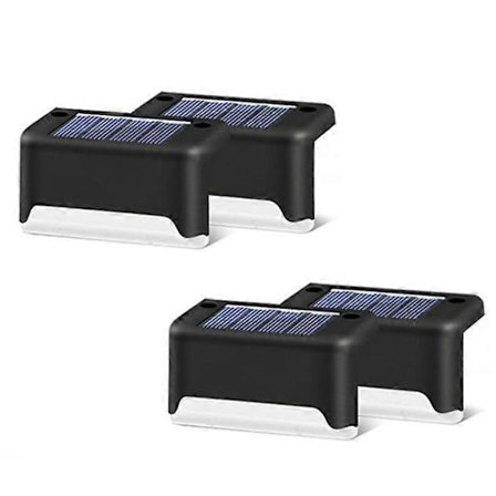 Solcelle LED Dæk Lys Udendørs Sti Have Trappe Trin Hegn Væglampe Hjem