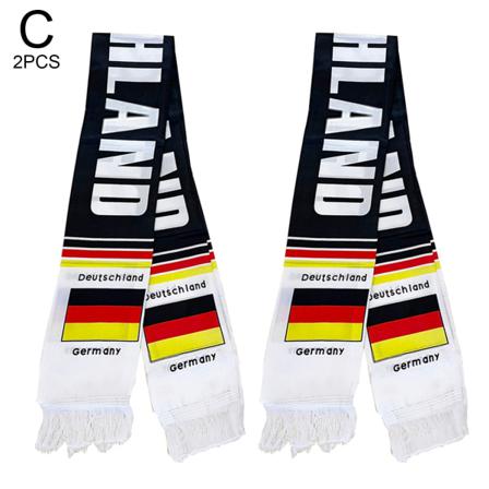 2022 England Fotbollsfans Scarf Match Day Bar Scarves Red & Whi