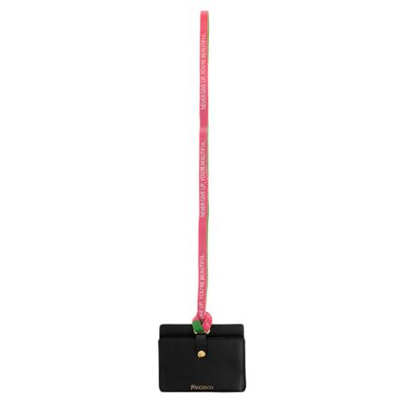 JW Anderson Card case with logo , Zwart , unisex , Maat: ONE Size Portefeuilles