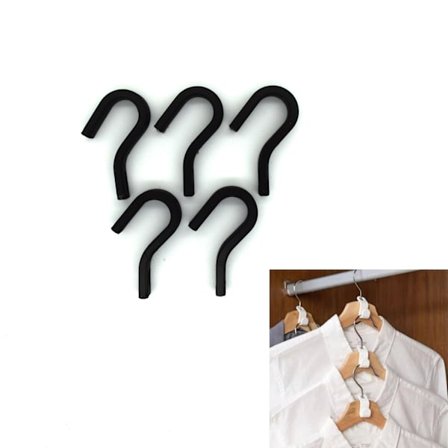 5x garderob klädhängare krok platsbesparande