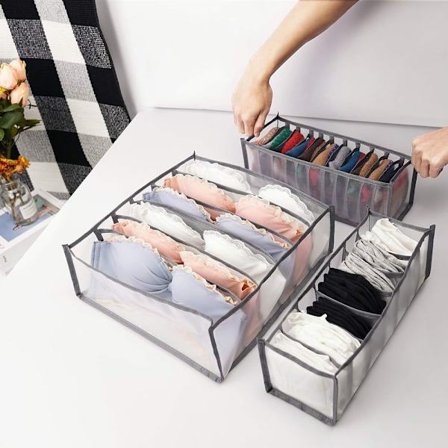 underwear organizer, sokke skuff organizer, bh organizer skillevegg,