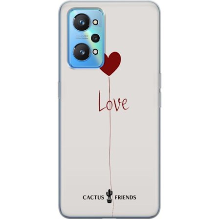 Yhteensopiva Puhelinkuori Realme Realme GT Neo2 Cactus and Friends - Love Balloon Minimal