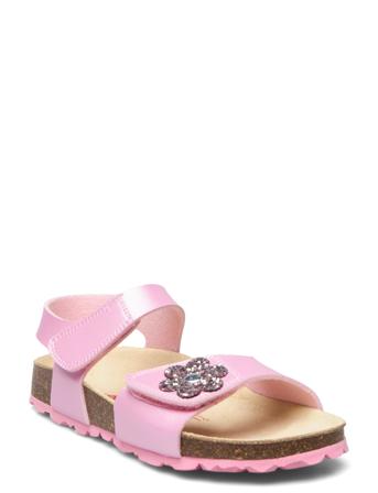 Footbed Slipper Shoes Summer Shoes Sandals Rosa Superfit*Betinget Tilbud