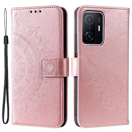 SKALO Xiaomi 11T/11T Pro Mandala Plånboksfodral - Roséguld