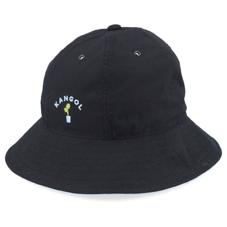 Kangol - Black - bucket - Hat - Growth Casual Black Bucket - Hatstore