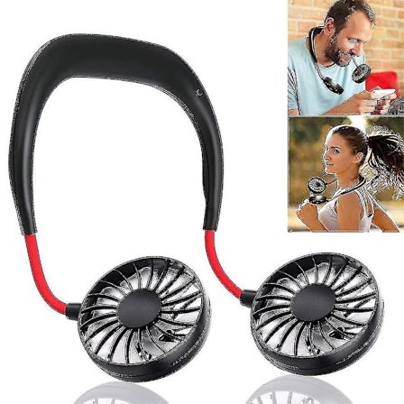 Usb Batteri Oppladbar Mini Vifte-hodetelefon Design Bærbar Nakkebånd