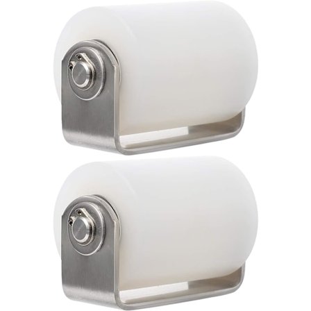 Set med 2 styrrullar för grind med svetsat nylonstöd 40*50