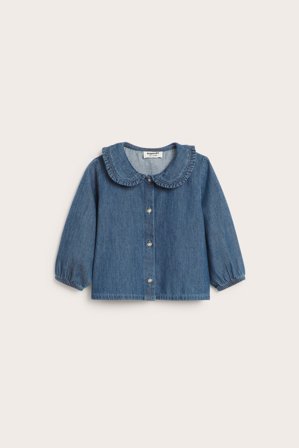 Kappahl | Dżinsowa bluzka z kołnierzykiem | Dżins