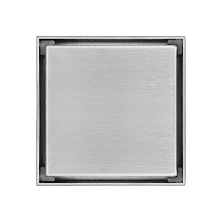 Fliseindsats Firkantet Rustfrit Stål Gulvafløb 100x100mm Affaldsriste Badeværelse Usynlig Bruseafløb