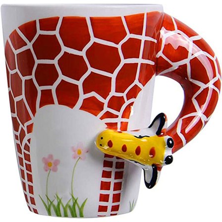 Ponerine Kaffe Muggar Med Handtag 3D Porslin Djur Mugg Söta Giraff Kreativa Kaffe Muggar & Te Kopp, För Kaffeälskare Gåvor, Barn Muggar, 14 oz