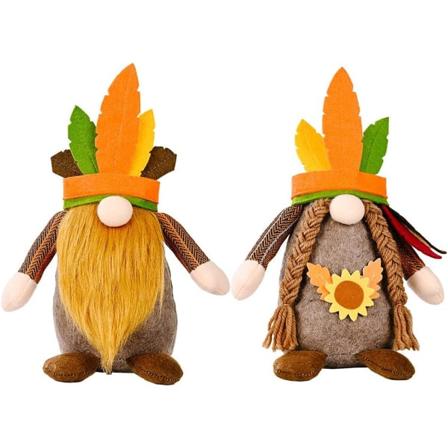 2 st Thanksgiving Gnome - 9,8'' Thanksgiving Gnomes Heminredning