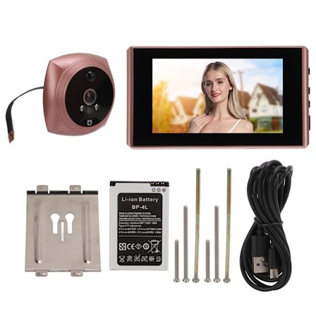 4.3in Digital Dørkigger Smart Nattesyn Bevægelsesdetektion Tyverisikring Kighul Kamera til Hjem Villa Kontor