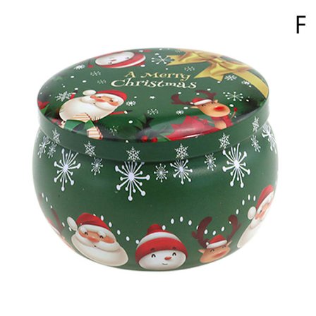 Mini Joulupelti Pyöreä CAN Tuoksuiset Tin Purkit Ca