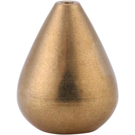 Mini røgelseholder, røgelsebrænder vanddråbeform messing røgelse
