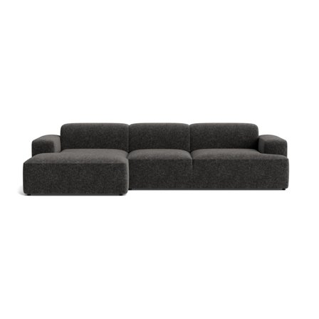 Madrid XL chaiselong sofa, venstrevendt - Genesis Antracit - 317x101x75 - Sofa, chaiselong