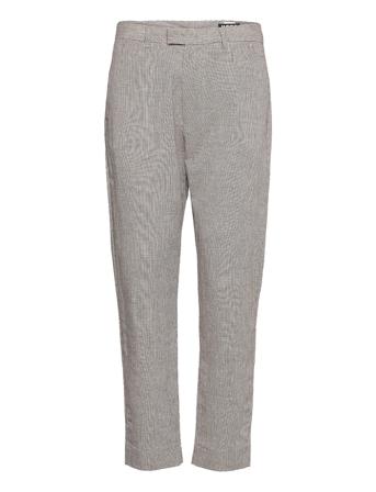 Krissy Edit Trousers Bukser Med Rette Ben Grå Hope