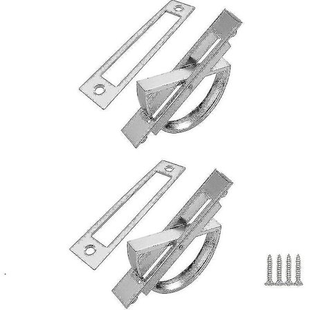 180° Rotera Inbyggda Dörrhandtag Dolda Tatami Handtag Zink Legering Dolda Handtag