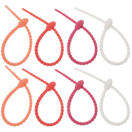 10 kpl Värikkäitä Monikäyttöisiä Silikonisia Nipsuja Monikäyttöinen Älynipsu Pussinsulkija Leipänipsu Ruoansäilyttäjä Uudelleenkäytettävä Kumilenkki 