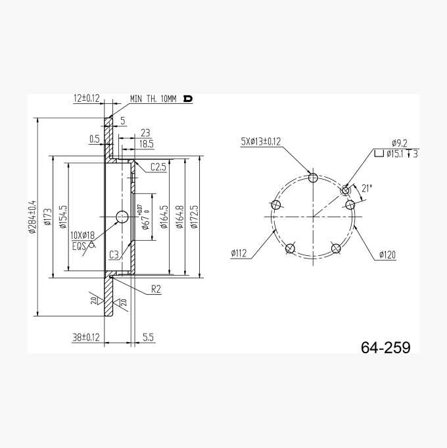 BROMSSKIVA - Biltema
