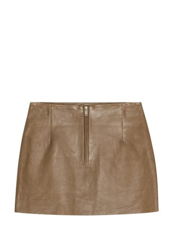 REMAIN Birger Christensen | Mini Leather Skirt | 38
