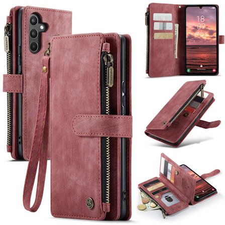 CaseMe Samsung A34 5G CaseMe Big Wallet Pungetui - Rød