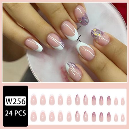 Almond Fake Nails False Nail W256 W256