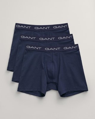 GANT - 3-Pack Boksershorts, Briefs, lengre ben til herre marine