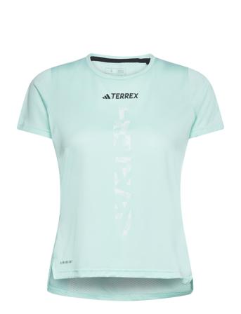 Agr Shirt W T-shirts & Tops Short-sleeved Blå Adidas Terrex*Betinget Tilbud