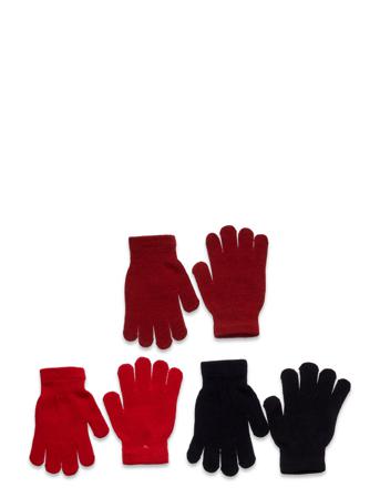 Neckar Knitted 3-Pack Gloves Patterned ZigZag