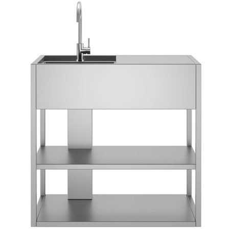 Röshults Essentials Vask 94 L/venstre, rustfrit stål - Rustfri stål | KitchenOne