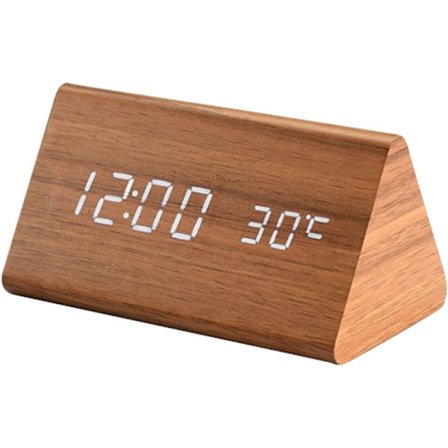 Trekantet LED Digital Vækkeur Digital Vækkeur w