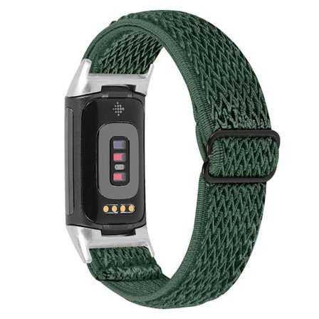 Flettet nylonarmbånd Fitbit Charge 6 Grøn