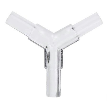 20 stk. Akvarie Luftslangeforbindelse Transparent 3-vejs Y-formet T-stykke Stik Akvarium Luftventil Stik Luftpumpe Tilbehør (LGL)