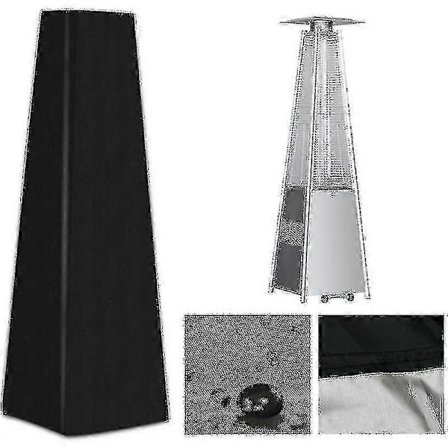 Skydd för uteplatsvärmare, Pyramidvärmare Skydd Presenning, Dammtätt/vindsäkert Uteplatsvärmare Skydd, Superma, Svart [DB]