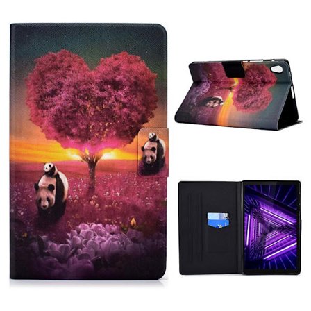 Lenovo Tab M10 HD Gen 2 läderfodral med vackert mönster - Pandor Och Träd