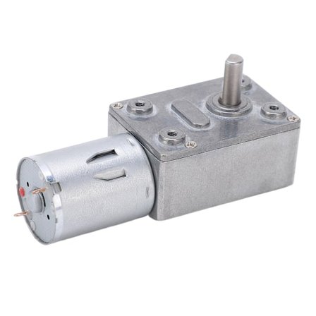 Reversibel høyt dreiemoment snekkegirboks motor DC 12V reduksjonsmotor (20RPM)