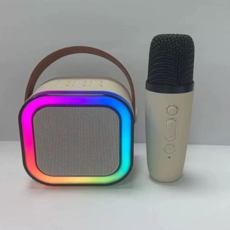 Mikrofon Machine Legetøj Karaoke Underholdning HVID