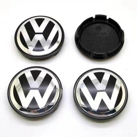 4 stk - VW - (65mm) Reservehjulnavkapsel VW Passat
