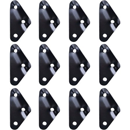 Sort - 12 stk. Aluminiumlegering Camping Reb Snorestrammer Guyline Reb Justerer Spændere til Telt Presenning Vandring