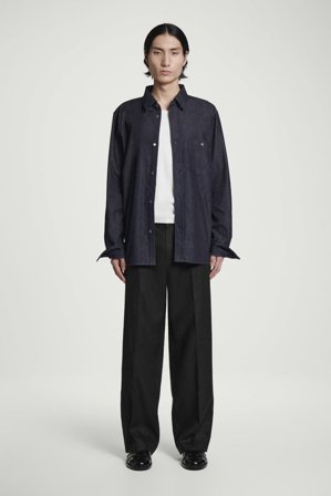 COS Homme Chemise En Chambray in Bleu