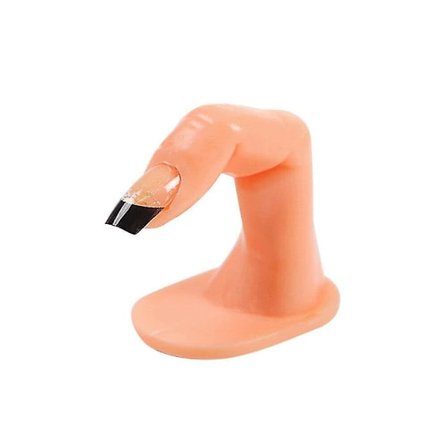 Genanvendelig neglekunst træningsmodel hånd manicure praksis falske finger praksis (4stk)