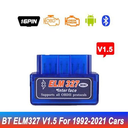 Kebidu Elm327 V1.5 Bluetooth OBD2 Skanner Diagnostisk Bil Elm327 OBD 2 Elm 327 Bil Diagnostisk Verktøy ODB2 Auto Scan Adapter