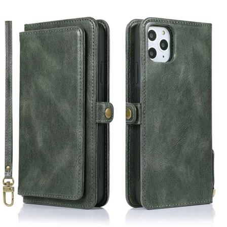 Elegant Plånboksfodral - Iphone 11 Pro Mörkgrön