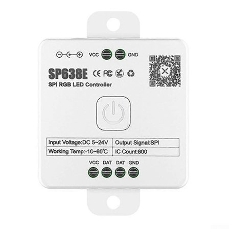 RGB LED Strip Controller SP63AE Modell - Smartphone App-kontroll, Multi-kontrollerstøtte (FMY)