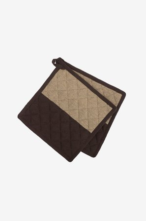 Gustav Ovland - Grytekluter Cultra 2-pakning - Brun - Grytekluter - 25X25 - Fra Homeroom