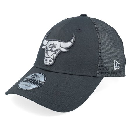 New Era - Gris trucker Gorra - Chicago Bulls 9FORTY Dark Grey Trucker @ Hatstore