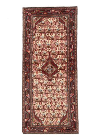 Asadabad Rug Oriental Runner Dark Red/Black (Wool, Persia)