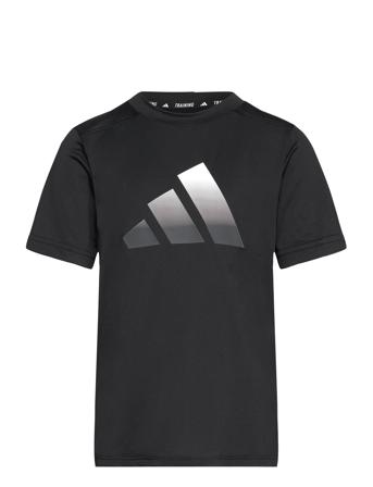 B Ti Tee T-shirts Short-sleeved Svart Adidas Sportswear*Betinget Tilbud