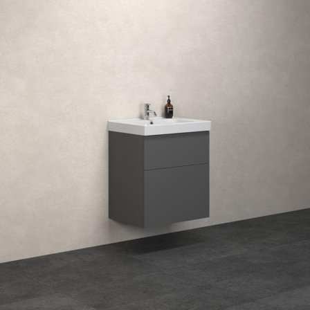 Dansani Luna Menuet Kommodpaket 61 cm Grå matt, Badrum